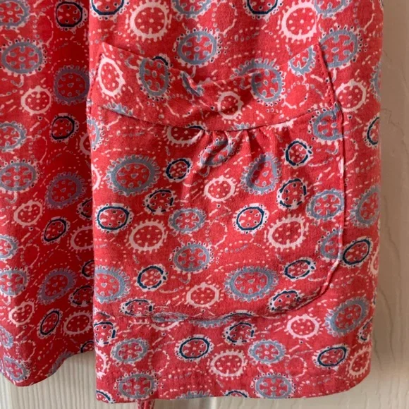 Pachamama Womens Top Size 2 Short Sleeve Tie Back UK 10 Summer Boho Holiday - Picture 3 of 8